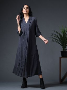 Vasstram - Robe Dress Charcoal Black