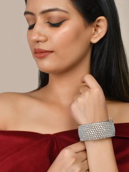 Voylla - Sparkling Elegance Statement Cz Studded Bangle