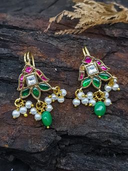 GRIIHAM - Multi-Color Premium Jadau Bugadi Earrings
