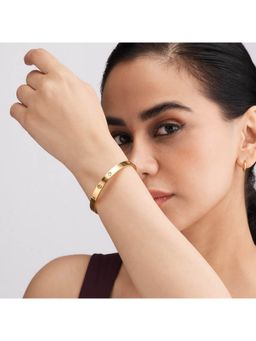 Palmonas - Golden Orbit Stone-Studded Waterproof And Anti-Tarnish Bracelet For Women
