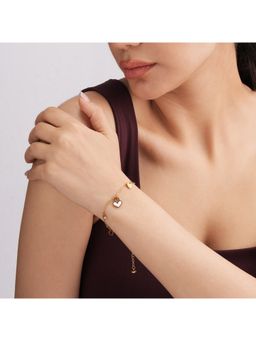 Palmonas - Love Charm Golden Waterproof And Anti-Tarnish Bracelet For Women