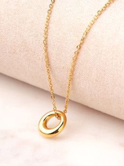 Palmonas - Chic Ring Pendant Waterproof And Anti-Tarnish Necklace