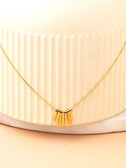 Palmonas - Tiered Cascade Block Waterproof And Anti-Tarnish Necklace