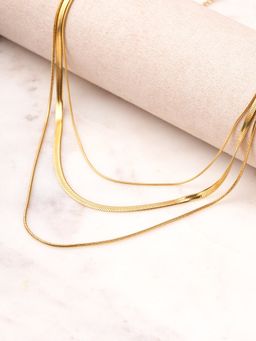 Palmonas - Triple Layered Chain Waterproof And Anti-Tarnish Necklace