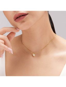 Palmonas - Abstract Embrace Pearl Pendant Waterproof And Anti-Tarnish Necklace