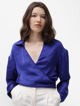 RAREISM - Andreala Dark Blue Solid Top