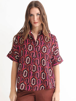 RAREISM - Peru Primary Brown Print Top