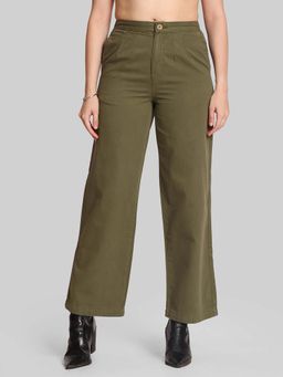 Bene Kleed - Women Mid-Rise Relaxed Fit Casual Trouser