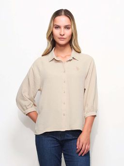 U.S. POLO ASSN. - Solid Regular Fit Shirt