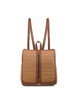 Mochi - Tan Faux Leather Backpack (M)