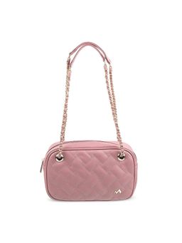 Metro - Pink Faux Leather Shoulder Bag (M)