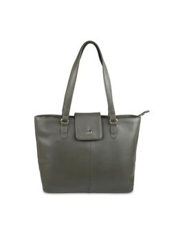 Metro - Green Faux Leather Shoulder Bag (M)