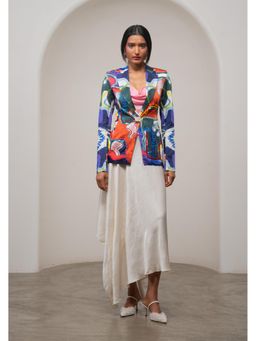 Advait - Blue Varen Blazer and Skirt
