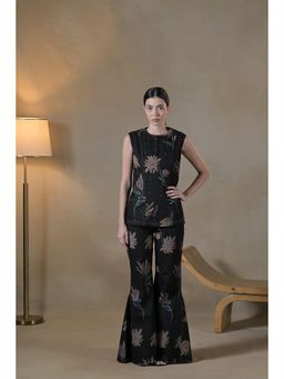Ombrello - Black Floral Denim Co-Ord Set