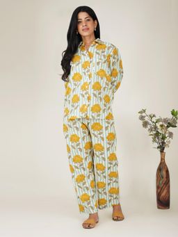 SPARSA - Multi-Color Striped Cotton Co-Ord Set