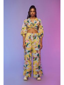 Soup by Sougat Paul - Beach Escape Printed Top with Pant