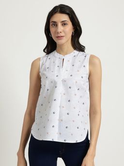 FableStreet - Cotton Front Pleat Top