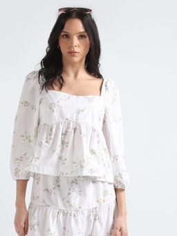 Tommy Hilfiger - white Floral Top