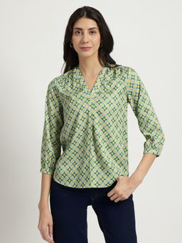 FableStreet - Satin Printed Top