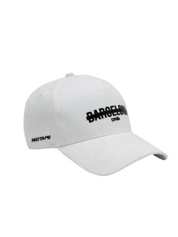 Red Tape - White Cotton Men & Women Caps