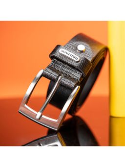 Red Tape - Textured Leather Belt for Men