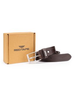 Red Tape - Men Brown Solid Formal Leather Belt