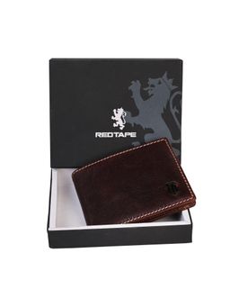 Red Tape - Metal Logo Embossed Bi-Fold Rfid Leather Wallet