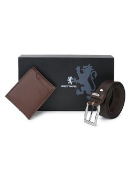 Red Tape - Men Brown Leather Solid Gift Set