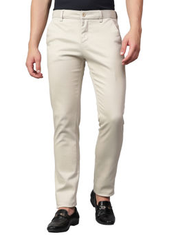Cantabil - Beige Stretchable Casual Trouser