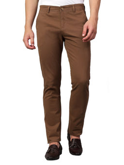 Cantabil - Brown Stretchable Casual Trouser