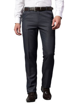 Cantabil - Navy Blue Stretchable Formal Trouser