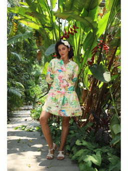 September Spring - Cheryl Tropical Print Dress