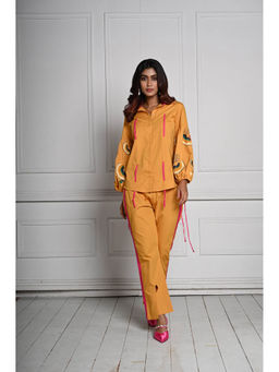 September Spring - Mustard The Bird Embroidered Co-Ord (Set of 2)