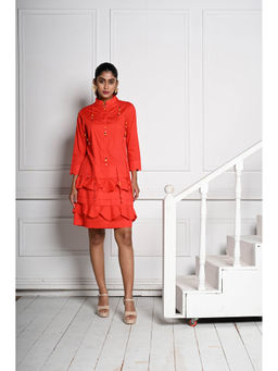 September Spring - The Ruffle Print Dress