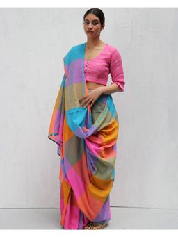 Chidiyaa - Madras Uvakai Handwoven Cotton Saree