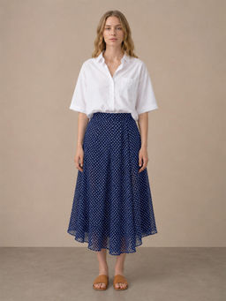 Scoup - Blue Polka Dot Skirt