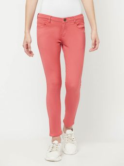 CRIMSOUNE CLUB - Women Pink Solid Jeans