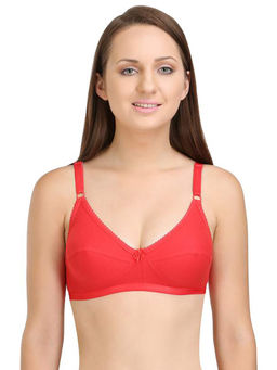 Bodycare - Perfect Coverage Bra In Maroon-Red-Coral Color (Pack of 3)