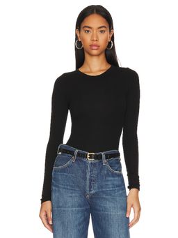 Enza Costa - Knit Long Sleeve Fitted Crew