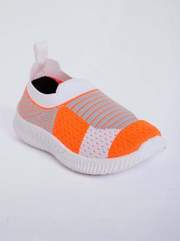 Hopscotch - Unisex Orange Slip-On Sneakers
