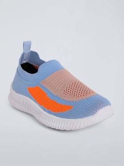 Hopscotch - Unisex Blue Slip-On Sneakers
