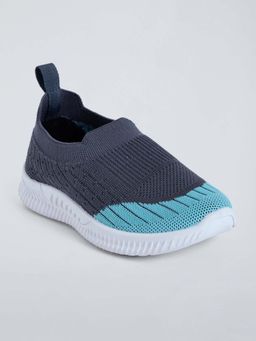 Hopscotch - Unisex Navy Blue Slip-On Sneakers