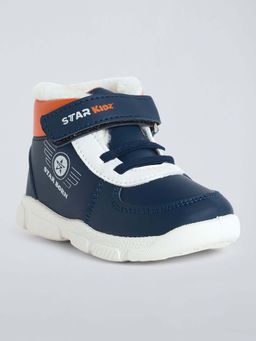 Hopscotch - Unisex Navy Blue Playful Donut Sneakers