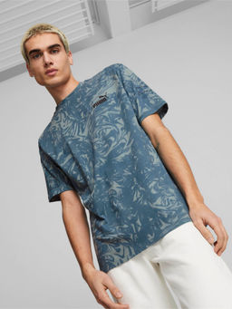 Puma - Power Summer Aop Mens Blue T-Shirt