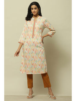 Rangriti - Yellow Rayon Straight Kurta
