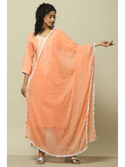 Rangriti - Coral Poly Chiffon Dupatta