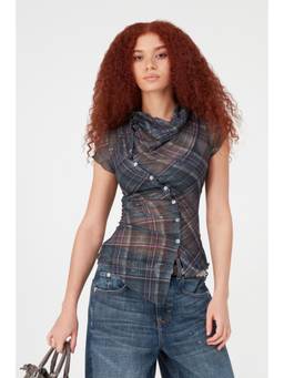 BDG by Urban Outfitters - Grey Button Top