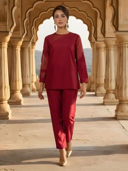 Dora Dori - Chanderi Organza Patchwork Co-Ords