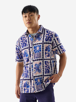 The Souled Store - Originals Retro Stamp Men Half Sleeve Shirt