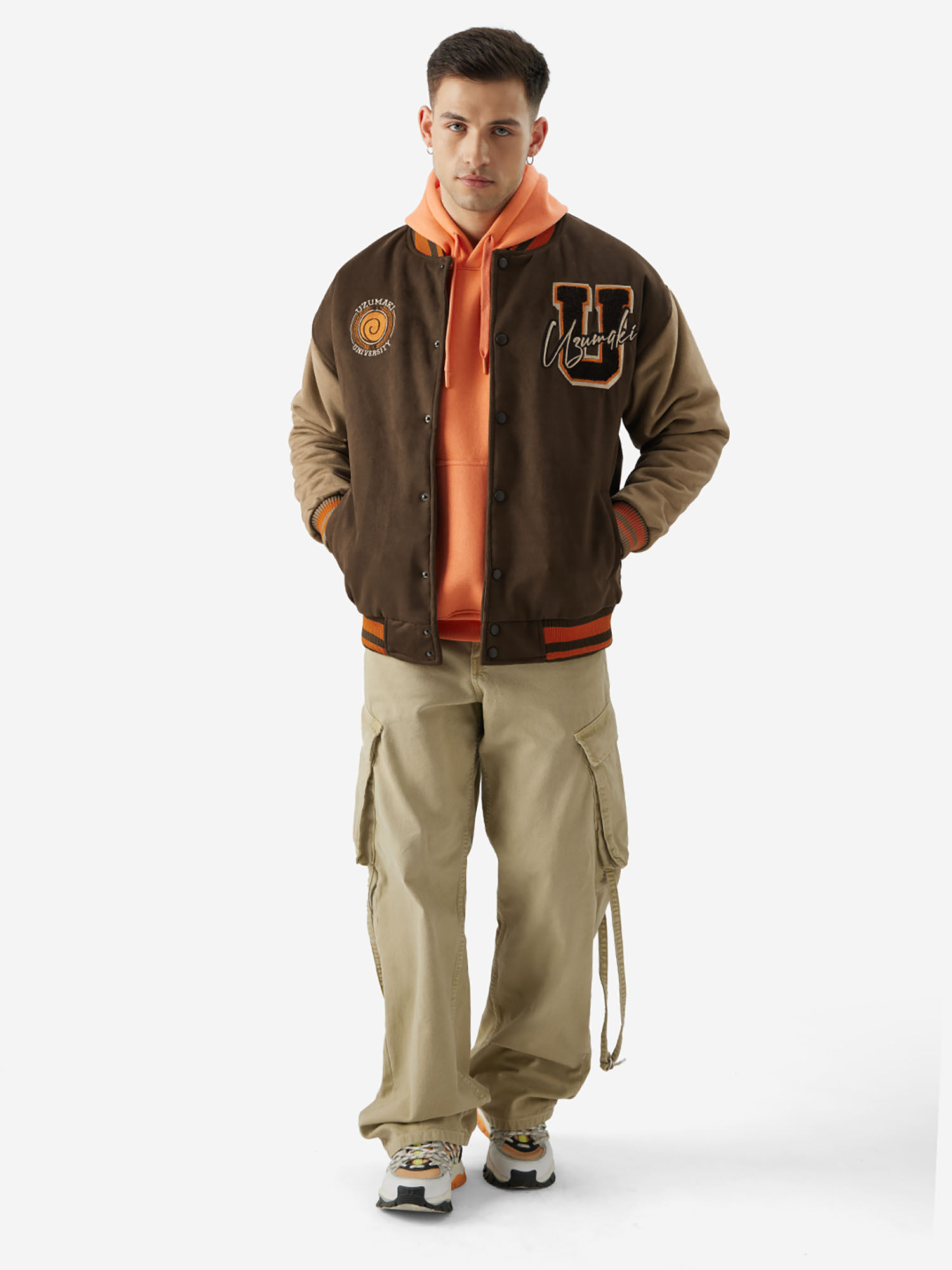 Buy The Souled Store Official Naruto: Uzumaki Men Varsity Jackets